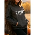 thumbnail image 4 of Christian Gospel Hoodie for Men Women, Faith Pullover Hooded Sweatshirt, Cozy Cotton Poly Blend, Inspirational Casual Outfit, 4 of 5