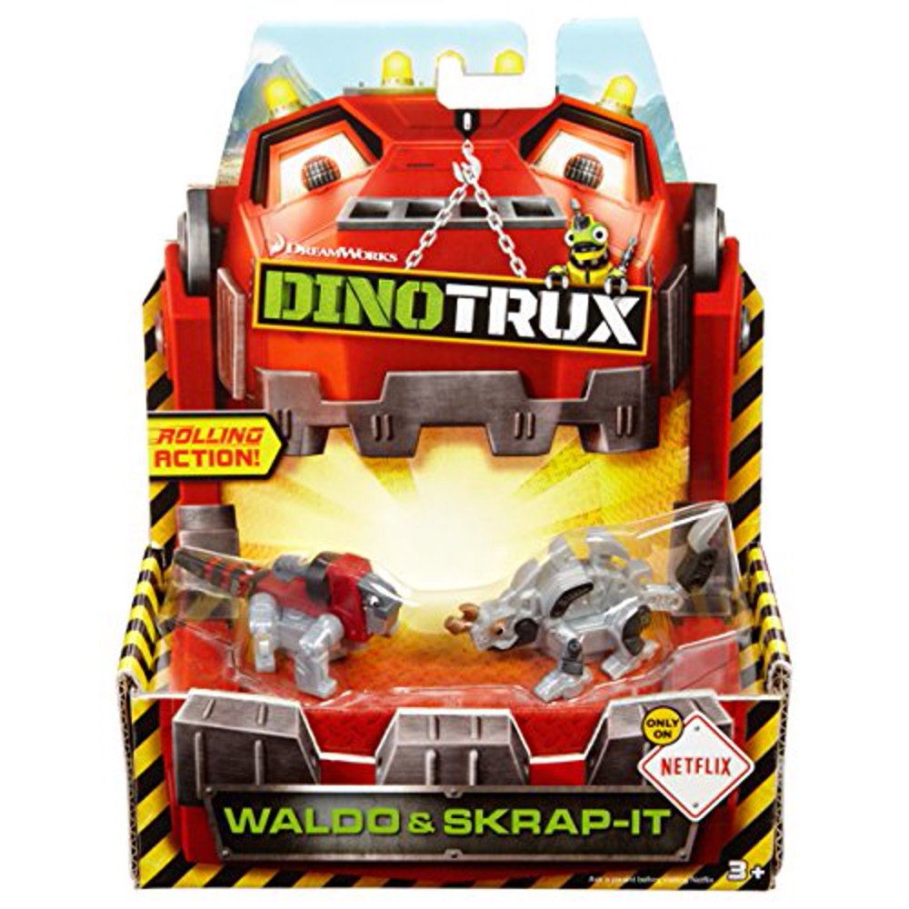 Dinotrux Diecast Basic Car ScrapIt & Waldo Vehicle (2 Pack) Walmart