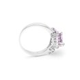 thumbnail image 5 of Ryiana Engagement Promise Ring Purple Heart Cz Silver Womens Ginger Lyne Collection, 5 of 8