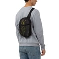 thumbnail image 7 of Lsque Five Nights At Freddy'S Pattern Chest Package – Foldable Waterproof Chest Bag with Adjustable Shoulder Strap, Double Zipper Compartments & D-Buckle Design, 7 of 7