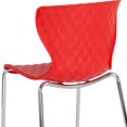 thumbnail image 3 of 4 Pk. Lowell Contemporary Design Red Plastic Stack Chair, 3 of 9