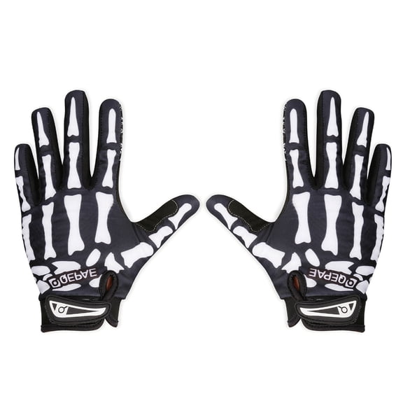 COMEET Gloves, Adult Skiing Gloves with Claw Skeleton Pattern Halloween Windproof Gloves for Teens Snowboarding Outdoor Sports Gloves