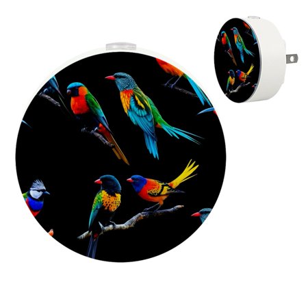 

YZUOUZY Lamp for Bedroom Bedside Lamp Bedside Lamps Set of 2 Peacocks Black Background