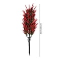 thumbnail image 3 of ZZkhGO Feuilles Rouges Artificielles, Couverture de Sol en Plastique Synthétique, Arbre de Jardin Extérieur Réaliste avec Base à Pic pour Arrangements Floraux en Pot, Rouge, 3 of 6
