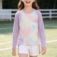 thumbnail image 5 of Girls Rash Guard Top Long Sleeve Unisex Sun Protection Swim Shirts Quick Dry Shirt Summer Clothes for Boys 5-6 Years, 5 of 7