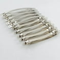 thumbnail image 1 of facefd 10 Pcs Pinces à Cheveux Style Français Argent Barrettes Nœuds DIY 10cm, 1 of 5