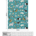 thumbnail image 3 of Animal Dog Blanket for Boys Girls, Dog Lovers Gifts, Fleece Dog Throw Blanket for Kids Adults,Super Soft Warm Blanket Lightweight Flannel Blankets for Bed Couch (50"x40", Animal Dog), 3 of 6