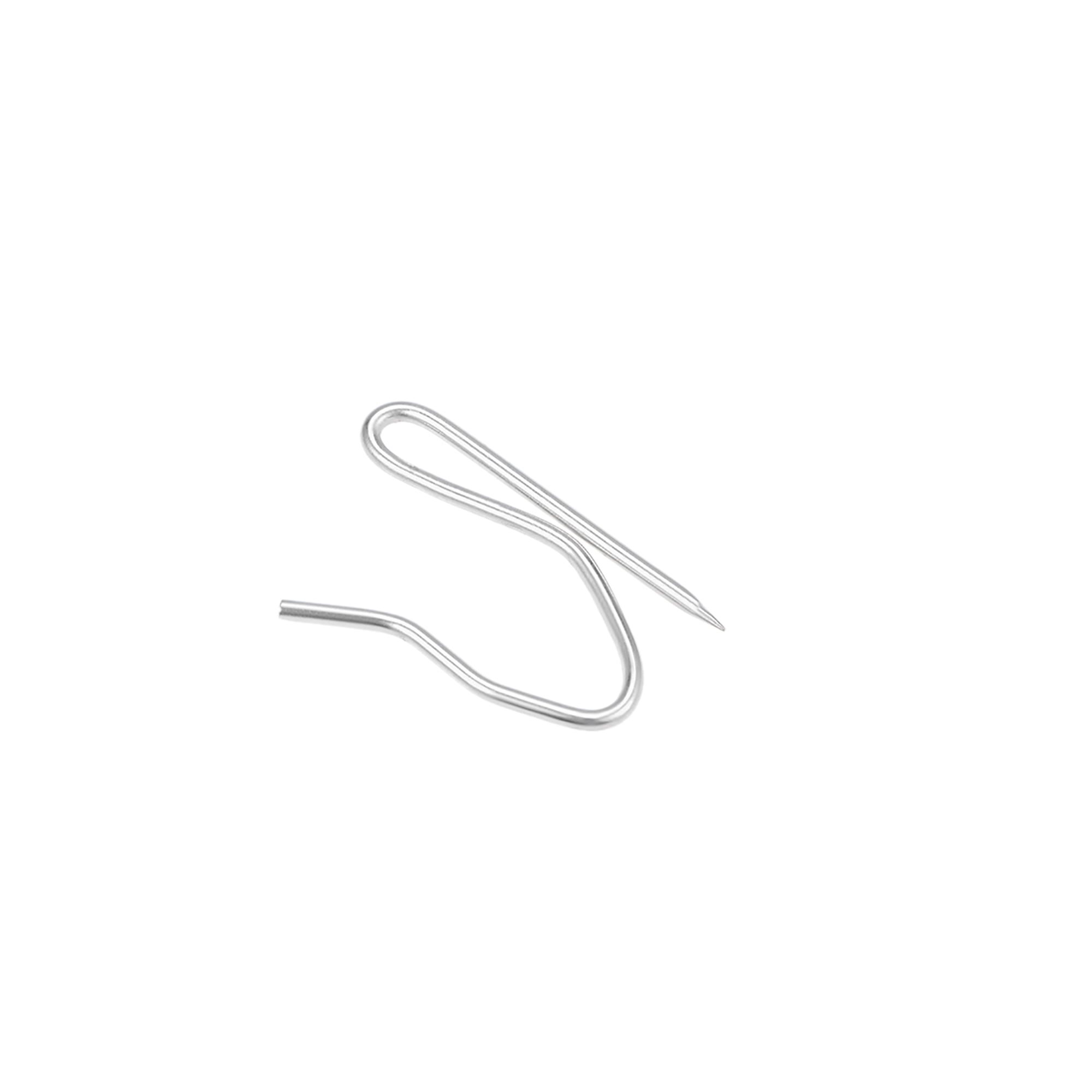 Uxcell 1.3" Curtain Hook Stainless Steel Silver Tone 30 Pack Walmart