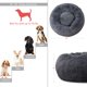 thumbnail image 3 of Cama para perros con forma de pez, redonda, relajante, para perros medianos, 76 cm, gris oscuro, 3 of 5