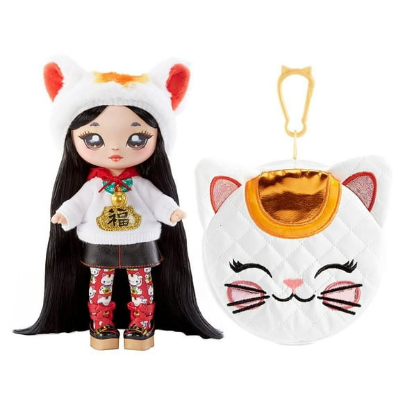 Na Na Na Surprise série Glam 2, Liling Luck : poupée-mannequin de 19 cm (7,5 po) patriote inspirée d’un chat