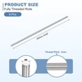 thumbnail image 2 of 6Pcs M6-1.0x250mm Fully Threaded Rods, 304 Stainless Steel Thread Bar Studs, 2 of 7