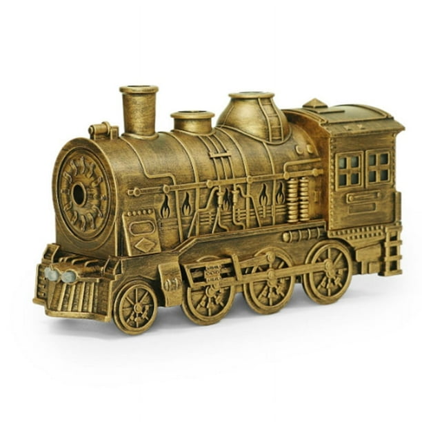 Humidificador USB de 300 Ml con Forma de Tren, Difusor de Aceites Esenciales con Vapor Frío Silencioso, 2 Modos de Iluminación y 2 Modos de Vapor, Aromaterapia A
