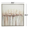 thumbnail image 5 of 40" x 40" Abstract Tree Framed Wall Art with Pink and Cream Paint Splotches, by DecMode, 5 of 16