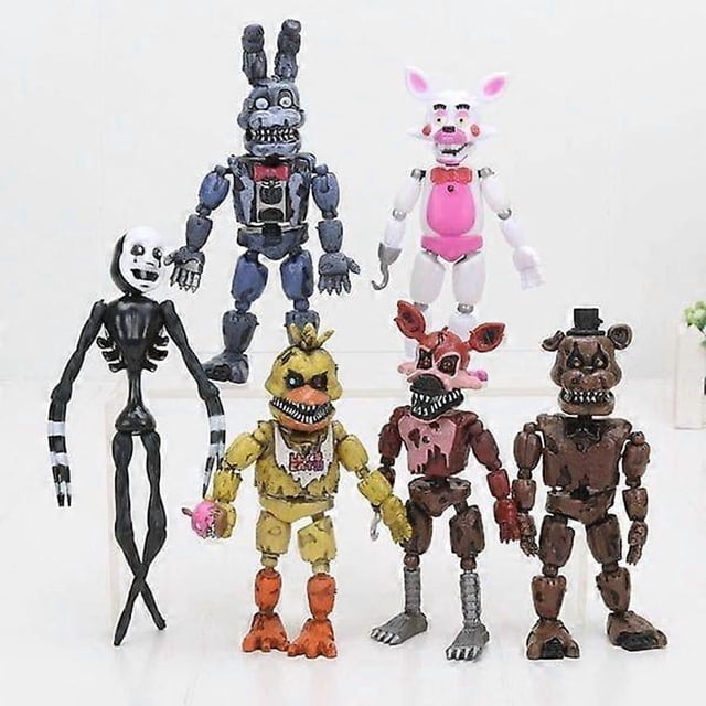 6 pcs Five Nights at Freddy's Action Figure FNAF Toy Bonnie Foxy