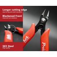 thumbnail image 3 of SPARKSTOY Featuring Protective Cover Gunpla Nippers, TPR Design Handles Double Blades Model Nippers, Quick Response Spring Longer Cutting Edge Flush Cutter, Non-Corrosive SK5 3D Printer Snips, 3 of 4