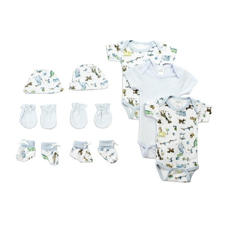 Newborn Gift Set Case - Newborn Baby Boys 5 Pc Layette Baby Shower Gift Set