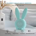 thumbnail image 2 of Cute Rabbit Light Alarm Clock Creative Table Bedside Lamp Mute Night Light, Snooze Function, 6 Loud Tones, Timed Night Light, Children'S Day Gift For Children, Girls (Green), 2 of 7