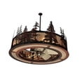thumbnail image 5 of Meyda Tiffany 108064 Tall Pines 44" Wide 5 Blade Indoor Ceiling Fan - Rust / Wrought Iron, 5 of 7
