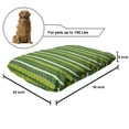 thumbnail image 2 of Aztec Pet Bed, Greenish Colors Motifs Modernized Look of Mexican Ornaments, Chew Resistant Pad for Dogs and Cats Cushion with Removable Cover, 24" x 39", Yellow Green Fern Green, by Ambesonne, 2 of 4