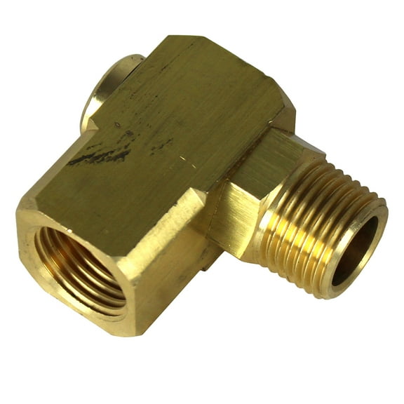 Brass 1/2" FNPT x 1/2" MNPT 90 Degree Elbow Swivel Air Hose Fitting Hose Reel
