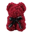 thumbnail image 4 of Rosas artificiales Oso PE Espuma Flores Muñecas San Valentín Boda Regalos de cumpleaños Ndcxsfigh libre de BPA, 4 of 6