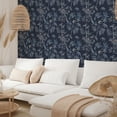 thumbnail image 4 of Tempaper Bamboo Chinoiserie Navy Blue Peel and Stick Wallpaper, 20.5" x 16.5', 4 of 8