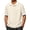 hgg018-Beige, variant on Tshirts Shirts for Mens V Neck Casual Stylish Summer Collared Polo with No Button