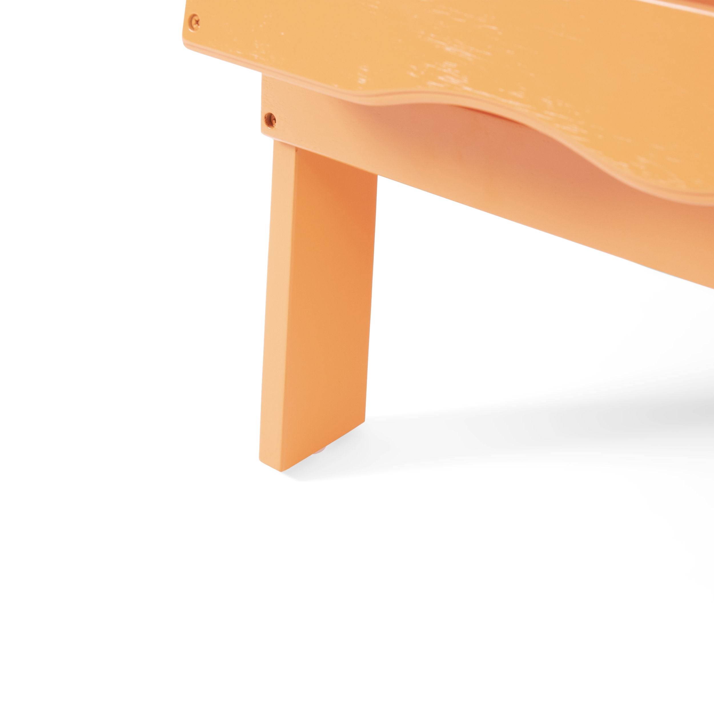 Carla Acacia Wood Outdoor Adirondack Chair, Tangerine