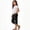 Black, variant on Girls Cotton Linen Capri Pants Elastic Waist Cropped Trousers Summer Casual Side Split Beach Crop Pants