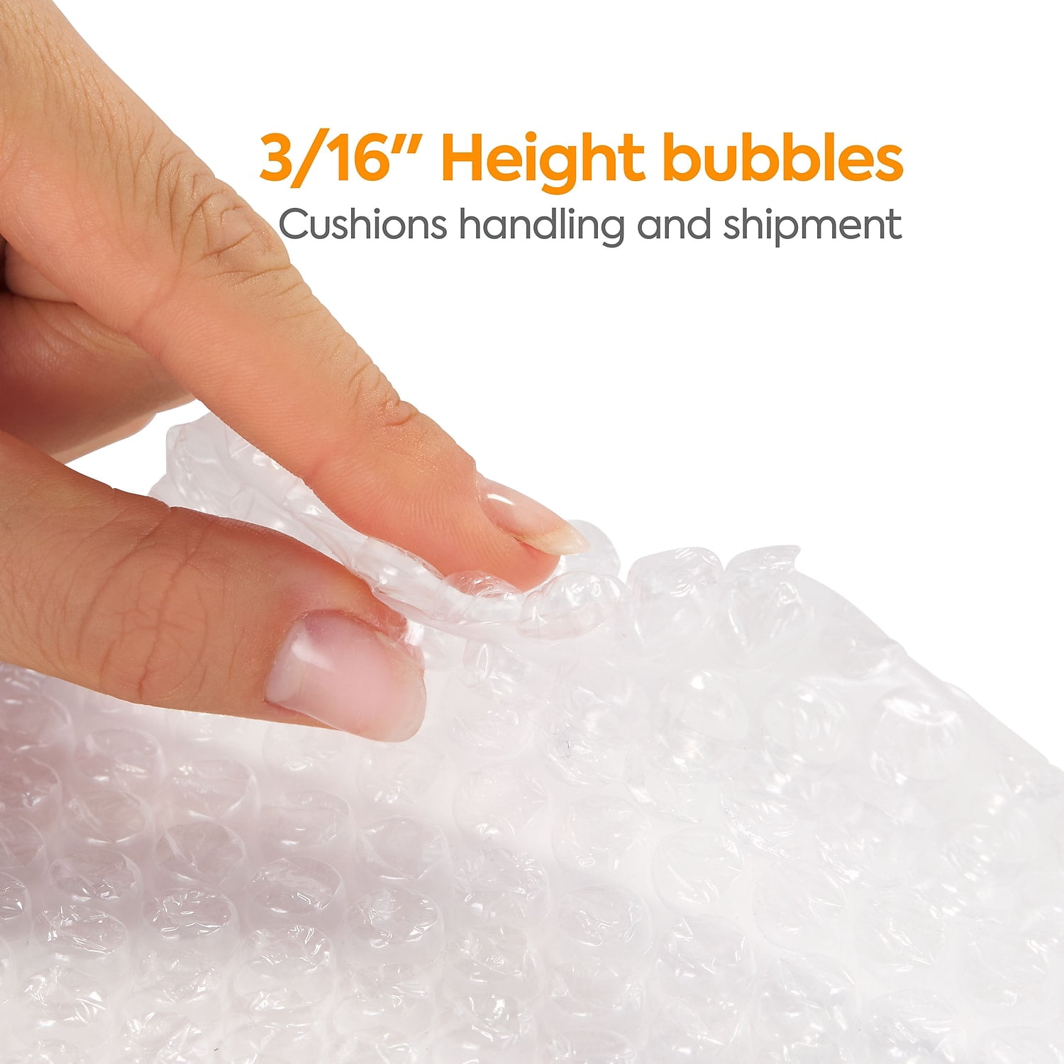 Staples 3/16" Standard Bubble Roll Recycled 12"W x 2100"L (4069432) 468264