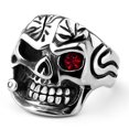 thumbnail image 1 of Anillo de calavera de tubo de titanio, 1 of 4