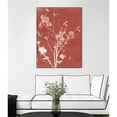thumbnail image 2 of Giant Art Canvas  24x32 Enchanted Fall Cyanotype VI Framed in Red, 2 of 3