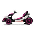 thumbnail image 2 of Electric Go Kart, 24V Kids Ride on Drift Car, 6.2-8.1 MPH, Built-in Music, Seat Belt, Variable Speed, Outdoor Ride On Toy For Kids Ages 6+, 2 of 9