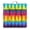 Geometric, variant on Geometric Rainbow Gradient Tatami Mat Seat Pad - Oversized Fluffy Meditation Cushion - 9-Point Stitched for Even Support & Durability