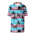 thumbnail image 4 of Hvot&aat Women's Hawaiian Short Sleeve Shirts Floral Tropical Print Button Down Tops Oversize Cool Blouses, 4 of 4