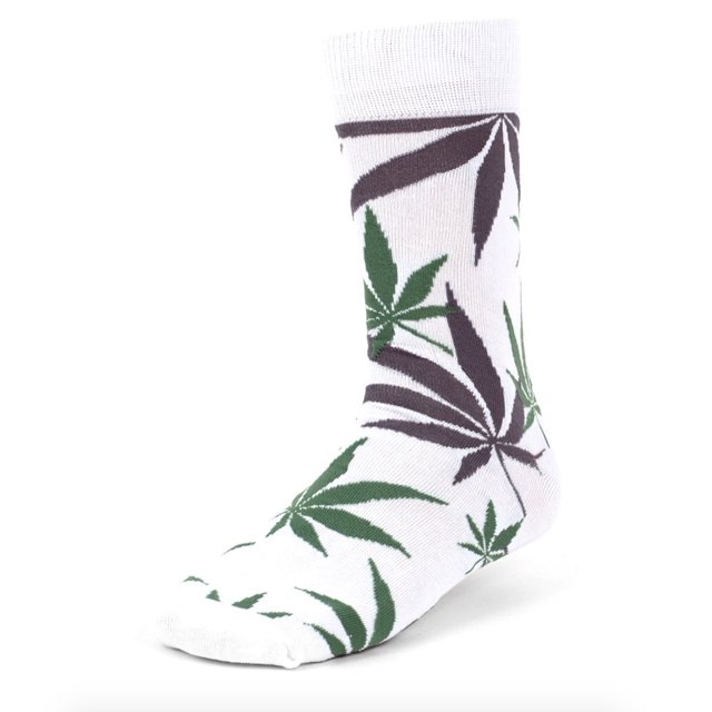 UrbanPeacock Men's Novelty Fun Crew Socks for Dress or Casual Weed