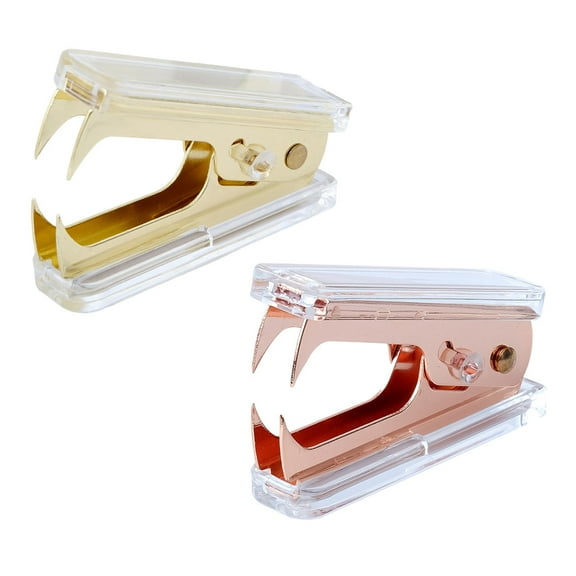 Staple 2 Pcs Transparent Stapler Binding Machine Stapling Tool Office Supplies Home Creative Acrylic