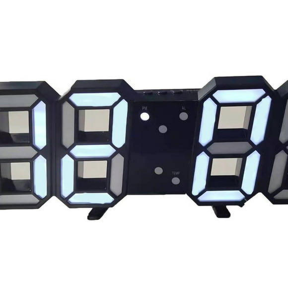Reloj despertador digital LED NikouMX Reloj de pared 3D