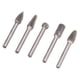thumbnail image 2 of 5PCS 1/4in 6mm Head Rotary Burr Bits Tungsten Steel Grinder Files for Metal Wood Carving, 2 of 5