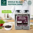thumbnail image 3 of Soeos Whole Black Peppercorns, 36oz (Pack of 2), Non-GMO, Kosher, Packed to Keep Peppers Fresh, Peppercorn for Grinder Refill, Whole Peppercorns, 3 of 7