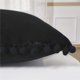 thumbnail image 4 of Juego de 2 cojines de terciopelo con pompones fundas de cojines navideñas lisas funda de cojín decorativa almohada cojín de asiento cojín decorativo sofá cojín para sofá dormitorio oficina coche 40 x Namotu ZH-370-8, 4 of 7