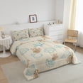 thumbnail image 3 of Erosebridal Kawaii Seashell Bedding Full Comforter Set, Wheat Down Comforter, Cartoon Starfish Decor, 3pcs, 3 of 7
