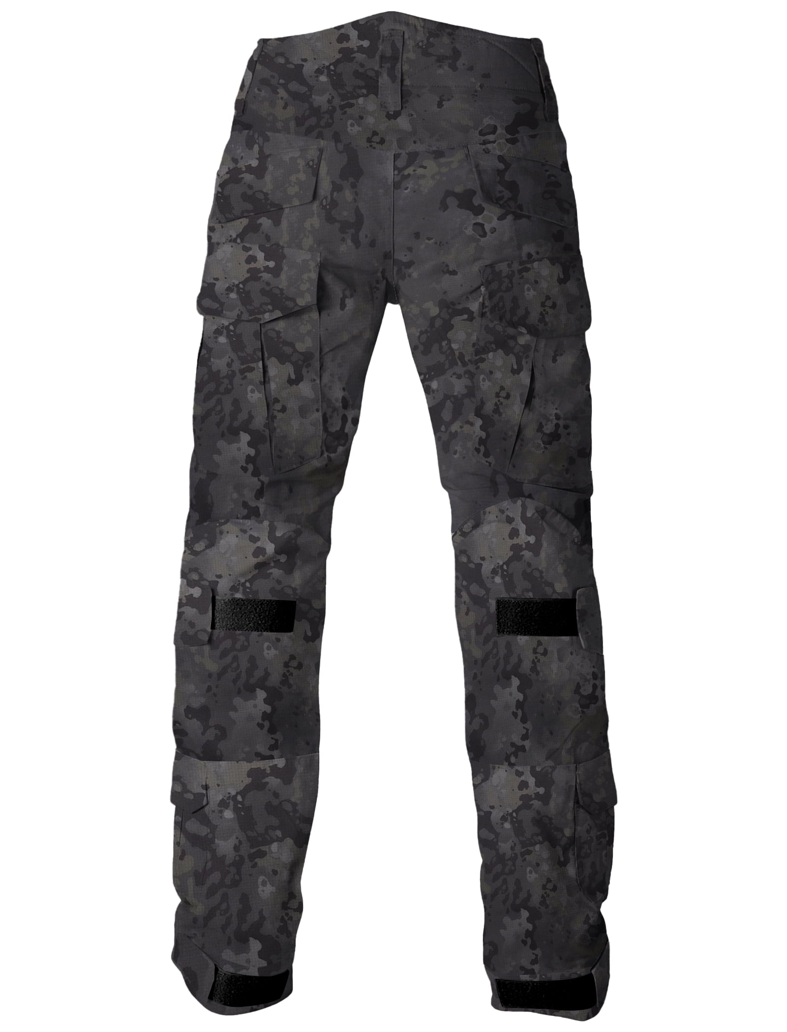 TRGPSG Men's Tear-Resistant Hiking Outdoors Work Pants with 10 Pockets Waterproof Cargo Hiking Hunting Pants,Dark Camo 34