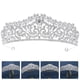 thumbnail image 4 of KAKOWELY Tiara de boda, corona, tocado de novia, diadema de diamantes de imitación, diadema de novia, 4 of 4