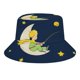 thumbnail image 1 of El Principito Sombrero bucket para adultos, gorra de protección solar, sombrero de pescador plegable para viajes al aire libre, pesca y actividades de verano, 1 of 6