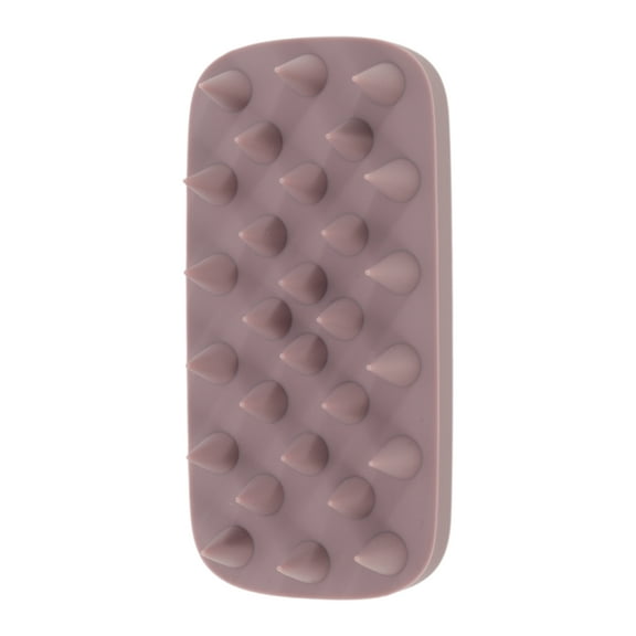 Unique Bargains 1 Pc Hair Brush Soap-shaped Scalp Scrubber Purple