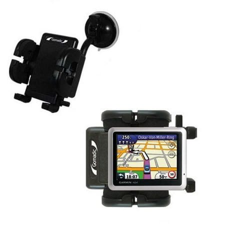 Gomadic Brand Flexible Car Auto Windshield Holder Mount designed for the Garmin Nuvi 1245 City Chic - Gooseneck Suction Cup Style