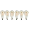 thumbnail image 2 of 6 uds ST64 lámpara de filamento LED bombillas antiguas Vintage Base E27 bombilla de cristal dorado luz cálida decoración del hogar 110V, 2 of 14
