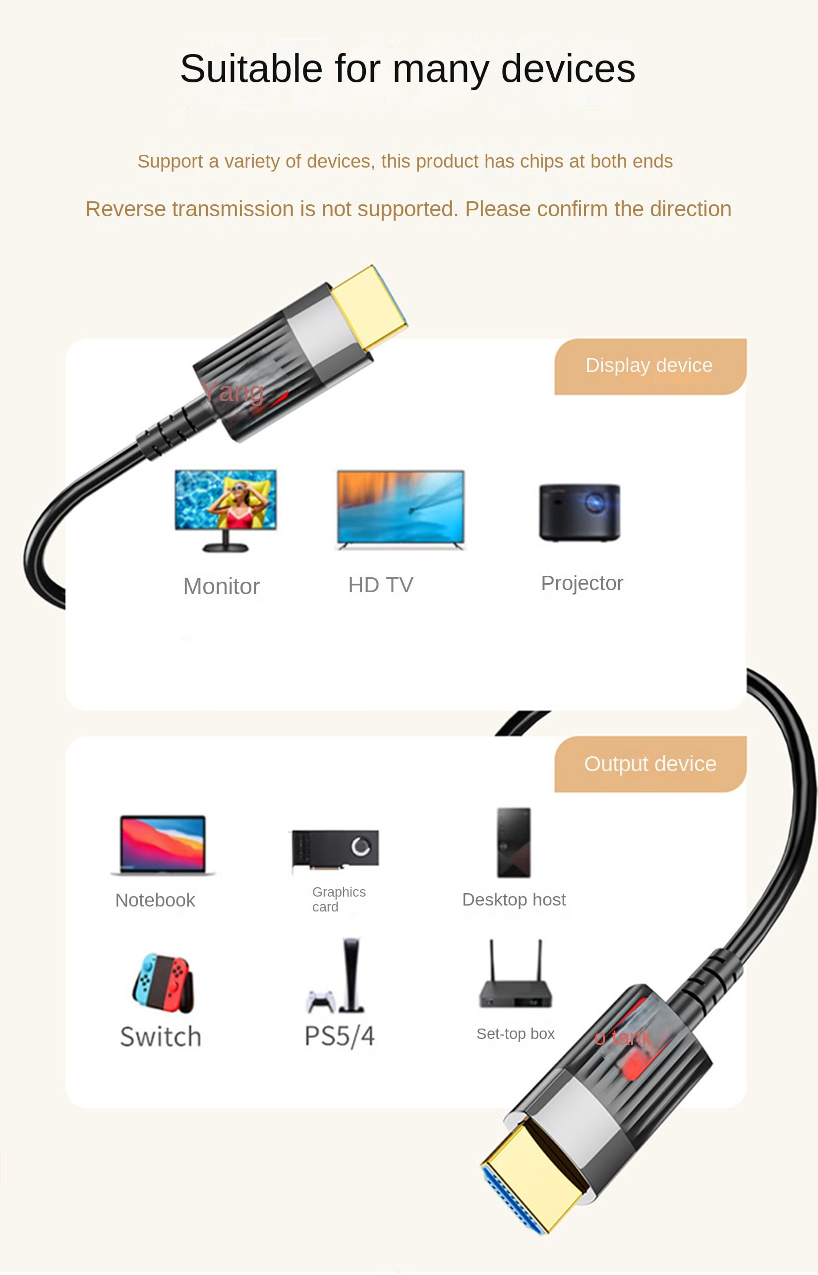 8K Fiber Optic HDMI 2.1 Cable,Supports Ultra High Speed 48Gbps 8K@60Hz 4K@120Hz HDCP 2.2/2.3,CEC,ARC/eARC,DTS:X,Dolby Atmos,EDID,Dynamic HDR,Compatible with PS5/PS4,Xbox,HDTV 8K,Roku,Samsung,Projector