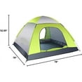 thumbnail image 5 of Waterproof Instant Pop Up Tent 3-4 Person Camping Tent, Instant Set Up, Outdoor Hiking Backpacking Tent Shelter, 5 of 5